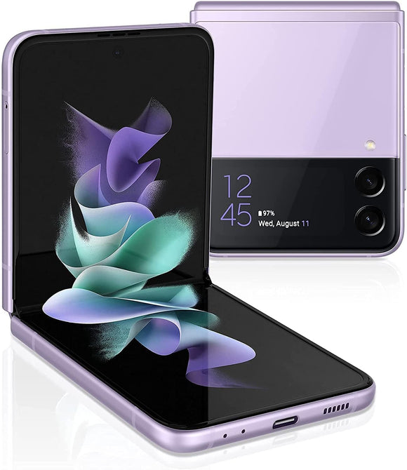 Samsung Galaxy Z Flip 3 5G SM-F711U T-Mobile Unlocked 128GB Lavender A+