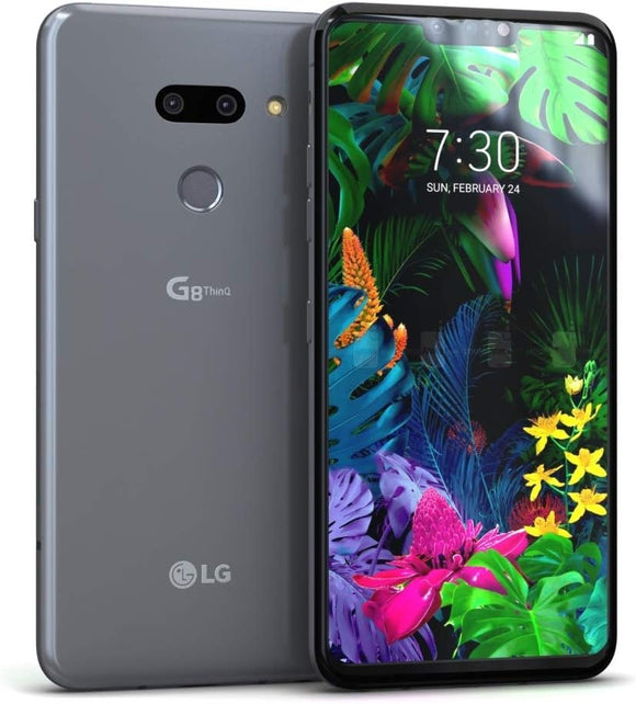 LG G8 ThinQ LM-G820 Verizon Unlocked 128GB Silver A+ Light Burn