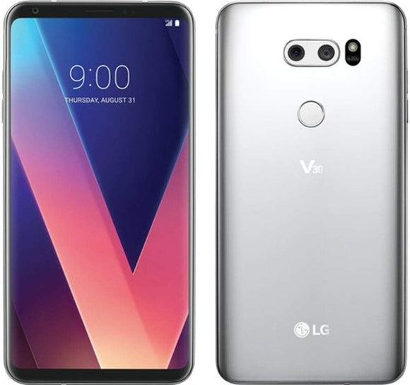 LG V30 VS996 Verizon Unlocked 64GB Silver C Medium Burn, Medium Burn