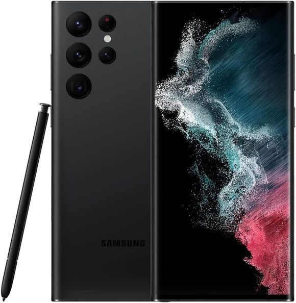 Samsung Galaxy S22 Ultra SM-S908U At&t Unlocked 256GB Phantom Black A+