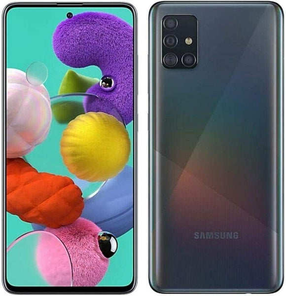 Samsung Galaxy A51 5G SM-A516U At&t Only 128GB Prism Cube Black A+
