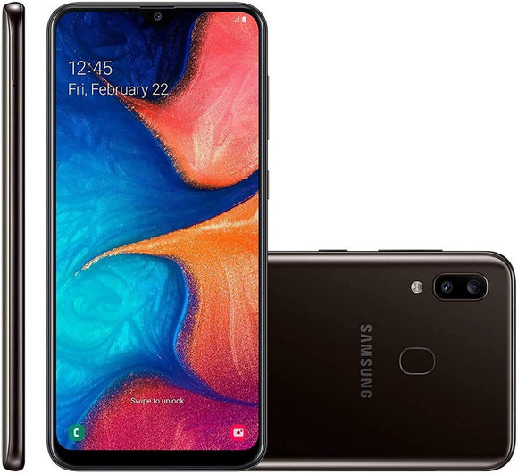 Samsung Galaxy A20 (2019) SM-A205U T-mobile Only 32GB Black B Medium Burn