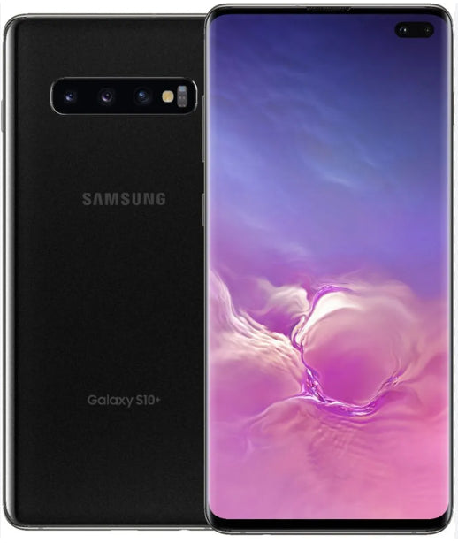 Samsung Galaxy S10+ G975U Sprint Only 128GB Black Excellent Medium Burn