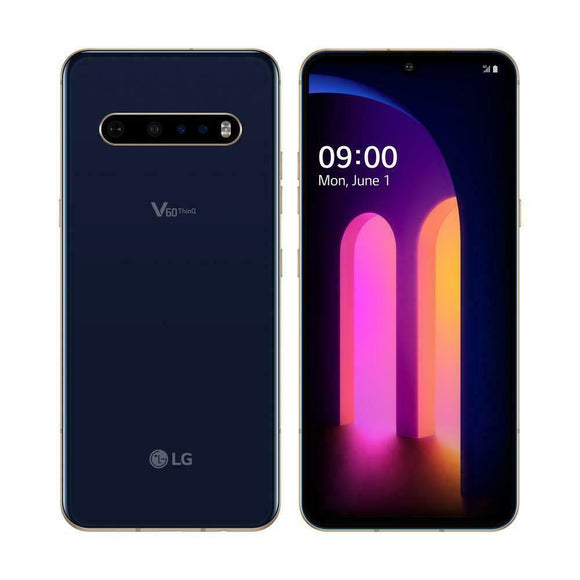 LG V60 ThinQ LM-V600 Verizon Unlocked 128GB Classy Blue B Medium Burn