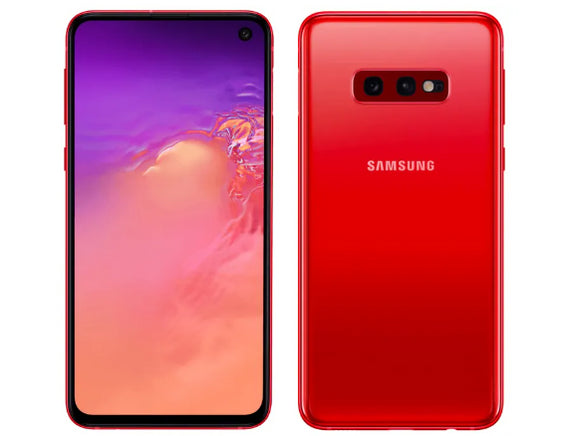 Samsung Galaxy S10e SM-G970U Factory Unlocked 128GB Cardinal Red B Light Burn