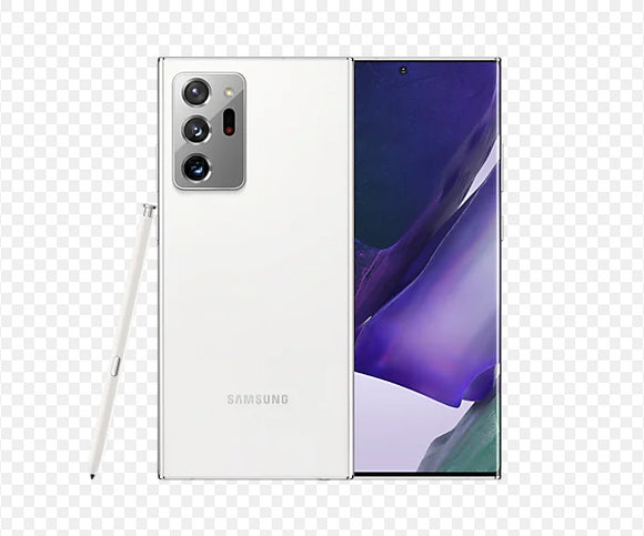 Samsung Galaxy Note 20 Ultra 5G SM-N986U Sprint Unlocked 128GB Mystic White C Light Burn
