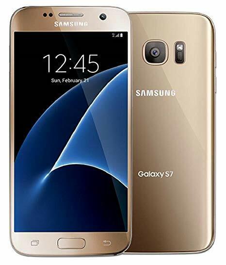 Samsung Galaxy S7 SM-G930A AT&T Locked 32GB Gold B Light Burn