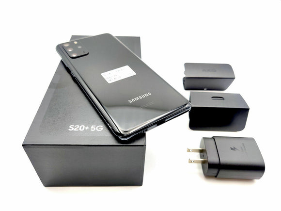 Samsung Galaxy S20+ 5G SM-G986U1 Factory Unlocked 128GB Cosmic Black NEW IN BOX